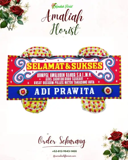 Papan Bunga Ucapan Selamat Gondowulan